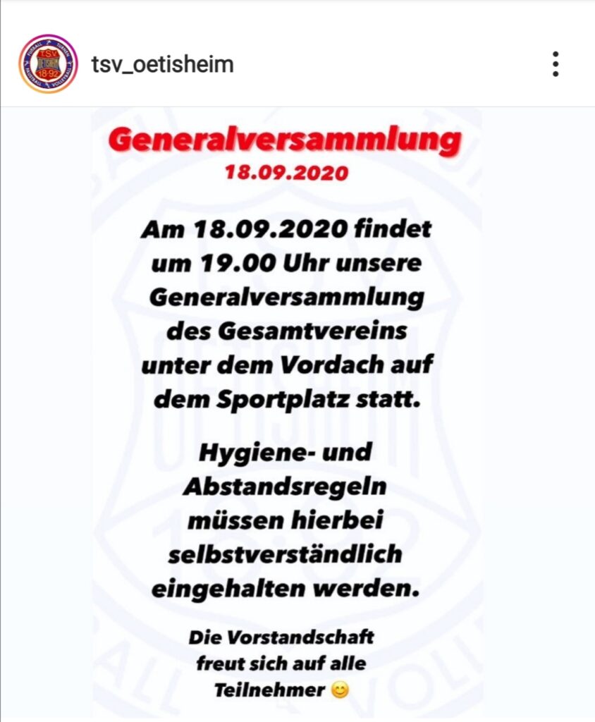 Freitag, 18.09. Um 19 Uhr 